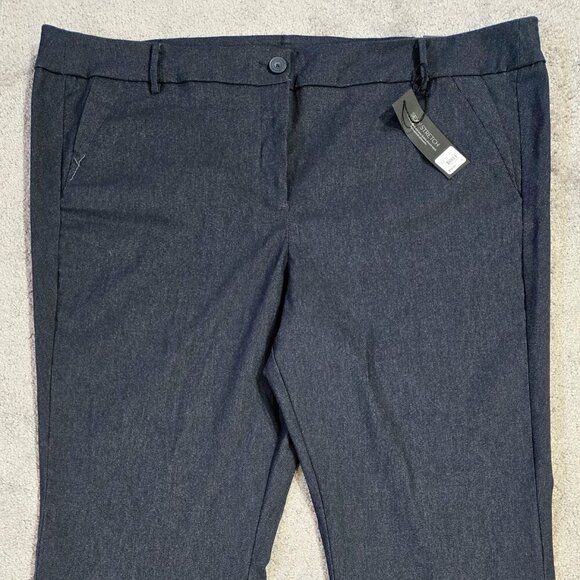 Lane Bryant NWT The Sophie Straight Fit Bootcut Pants Dark Blue Sexy Stretch - Picture 4 of 9